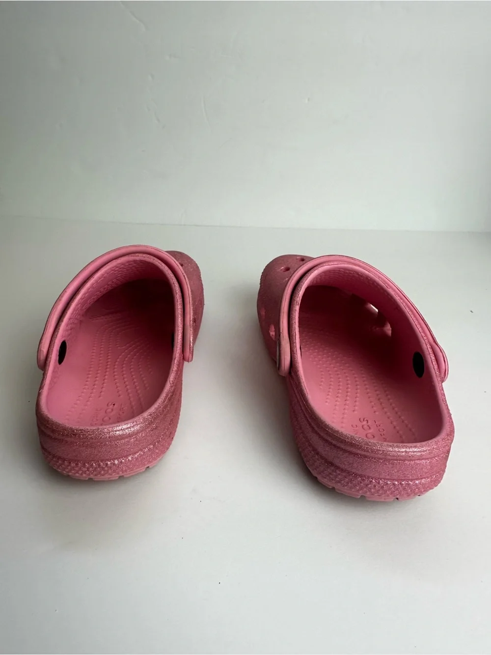 Crocs Clogs Glitter Pink Children's Size 12 Shoes Waterproof Lightweight